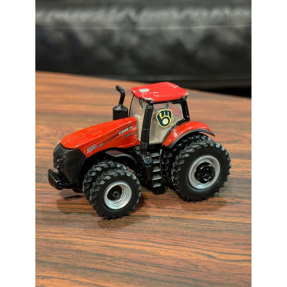 Ertl Case IH Magnum 380 Tractor Milwaukee Brewers Logo Diecast Red 44295OTP